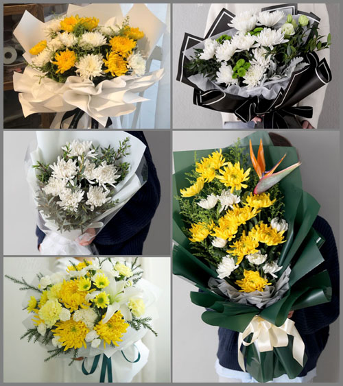贵州六盘水盘县石桥镇梓木嘎村白事花束代送